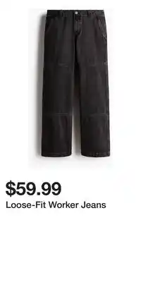 H&M Loose-Fit Worker Jeans offer