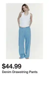 H&M Denim Drawstring Pants offer