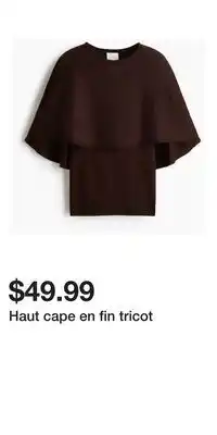H&M Haut cape en fin tricot offer