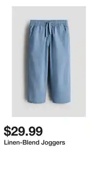 H&M Linen-Blend Joggers offer