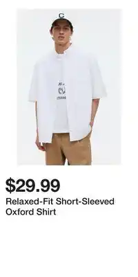 H&M Relaxed-Fit Short-Sleeved Oxford Shirt offer