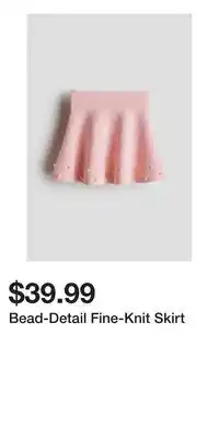 H&M Bead-Detail Fine-Knit Skirt offer