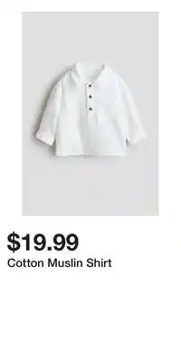 H&M Cotton Muslin Shirt offer