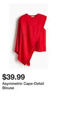 H&M Asymmetric Cape-Detail Blouse offer
