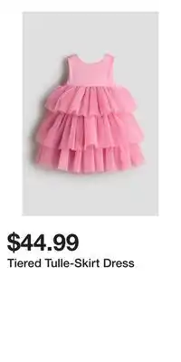 H&M Tiered Tulle-Skirt Dress offer