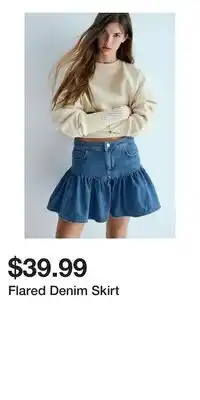 H&M Flared Denim Skirt offer