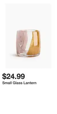 H&M Small Glass Lantern offer