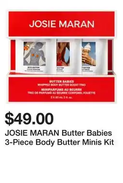Sephora JOSIE MARAN Butter Babies 3-Piece Body Butter Minis Kit offer