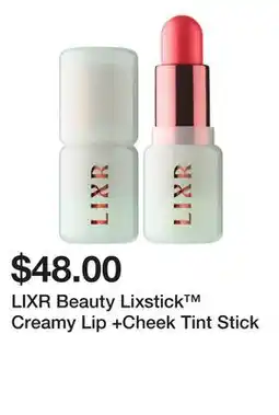 Sephora LIXR Beauty Lixstick Creamy Lip +Cheek Tint Stick offer