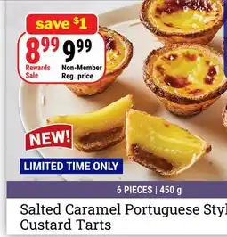 M & M Food Market Salted Caramel Portuguese Style Custard Tarts offer