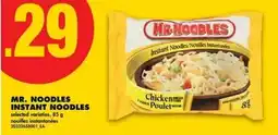 No Frills Mr. noodles instant noodles offer