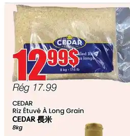 Btrust Supermarket CEDAR Riz Étuvé À Long Grain offer