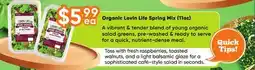 Healthy Planet Organic Lovin Life Spring Mix offer