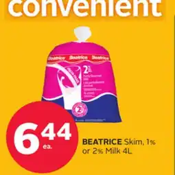 Rexall BEATRICE Skim, 1% or 2% Milk offer