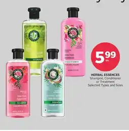 Rexall HERBAL ESSENCES Shampoo, Conditioner or Treatment offer