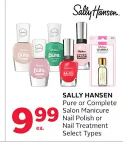 Rexall SALLY HANSEN Pure or Complete Salon Manicure Nail Polish or Nail Treatment offer