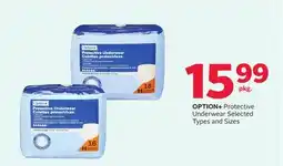 Rexall OPTION + Protective Underwear offer