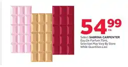 Rexall Select SABRINA CARPENTER Eau De Parfum offer