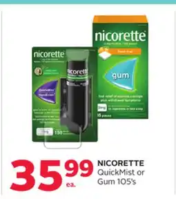 Rexall NICORETTE QuickMist or Gum offer