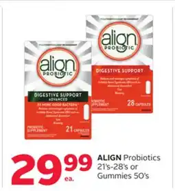 Rexall ALIGN Probiotics 21' s-28' s or Gummies 50' s offer
