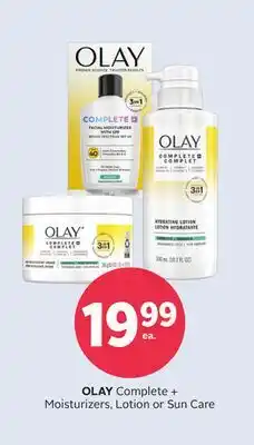 Rexall OLAY Complete + Moisturizers, Lotion or Sun Care offer