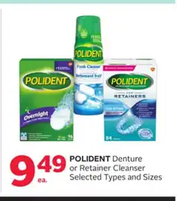 Rexall POLIDENT Denture or Retainer Cleanser offer