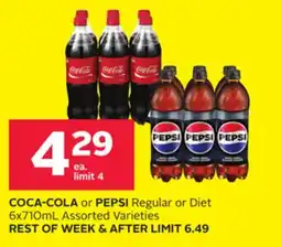 Rexall COCA-COLA or PEPSI Regular or Diet offer