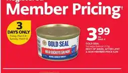 Rexall GOLD SEAL Sockeye Salmon offer