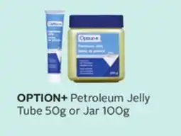 Rexall OPTION + Petroleum Jelly Tube offer