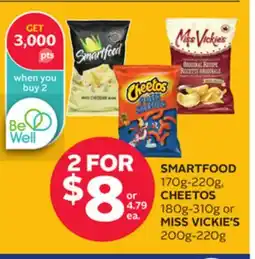 Rexall SMARTFOOD 170g-220g, CHEETOS 180g-310g or MISS VICKIE'S 200g-220g offer