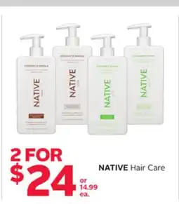 Rexall NATIVE Hair Care offer