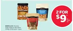 Rexall NOSH & CO. Peanuts 525g-550g or Nut Mixes 200g-250g offer