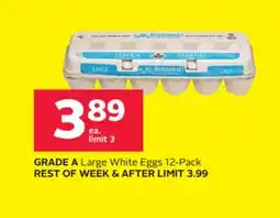 Rexall GRADE A Large White Eggs offer