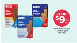 Rexall OPTION+ Bandages offer