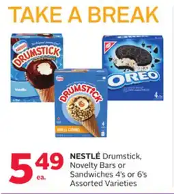 Rexall NESTLÉ Drumstick, Novelty Bars or Sandwiches offer