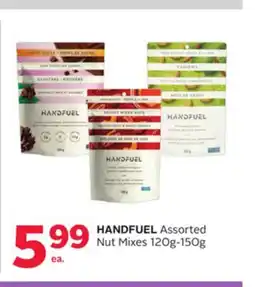 Rexall HANDFUEL Assorted Nut Mixes 120g-150g offer