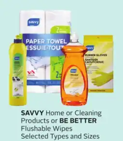 Rexall SAVVY Home or Cleaning Products or BE BETTER Flushable Wipes offer