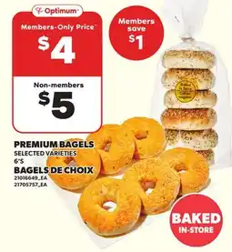 Independent City Market PREMIUM BAGELS, 6'S offer