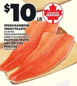 Independent City Market FRESH RAINBOW TROUT FILLETS offer