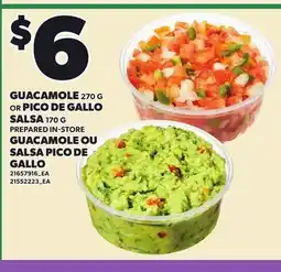 Independent City Market GUACAMOLE 270 G OR PICO DE GALLO SALSA 170 G offer