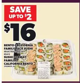 Independent City Market BENTO CALIFORNIA FAMILY PACK SUSHI offer
