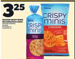 Independent City Market QUAKER CRISPY MINIS OR LARGE RICE CAKES offer