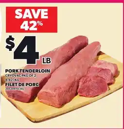 Independent City Market PORK TENDERLOIN, CRYOVAC PKG OF 2 offer