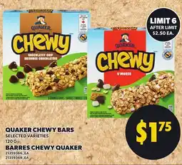 Independent City Market QUAKER CHEWY QUAKER offer