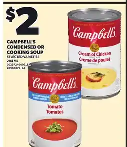 Independent City Market CAMPBELL'S CONDENSED OR CONDENSED OR COOKING SOUP offer