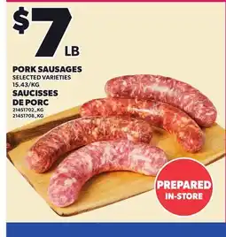 Independent City Market PORK SAUSAGES offer