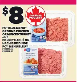 Independent City Market PC BLUE MENU GROUND CHICKEN OR MINCED TURKEY offer