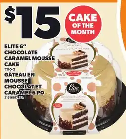 Independent City Market ELITE 6 CHOCOLATE CARAMEL MOUSSE CAKE offer