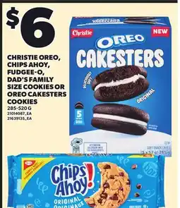 Independent City Market CHRISTIE OREO, CHIPS AHOY, FUDGEE-O, DAD'S FAMILY SIZE COOKIES OR OREO CAKESTERS COOKIES offer