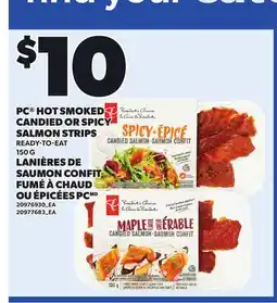 Independent City Market PC HOT SMOKED CANDIED OR SPICY SALMON STRIPS offer
